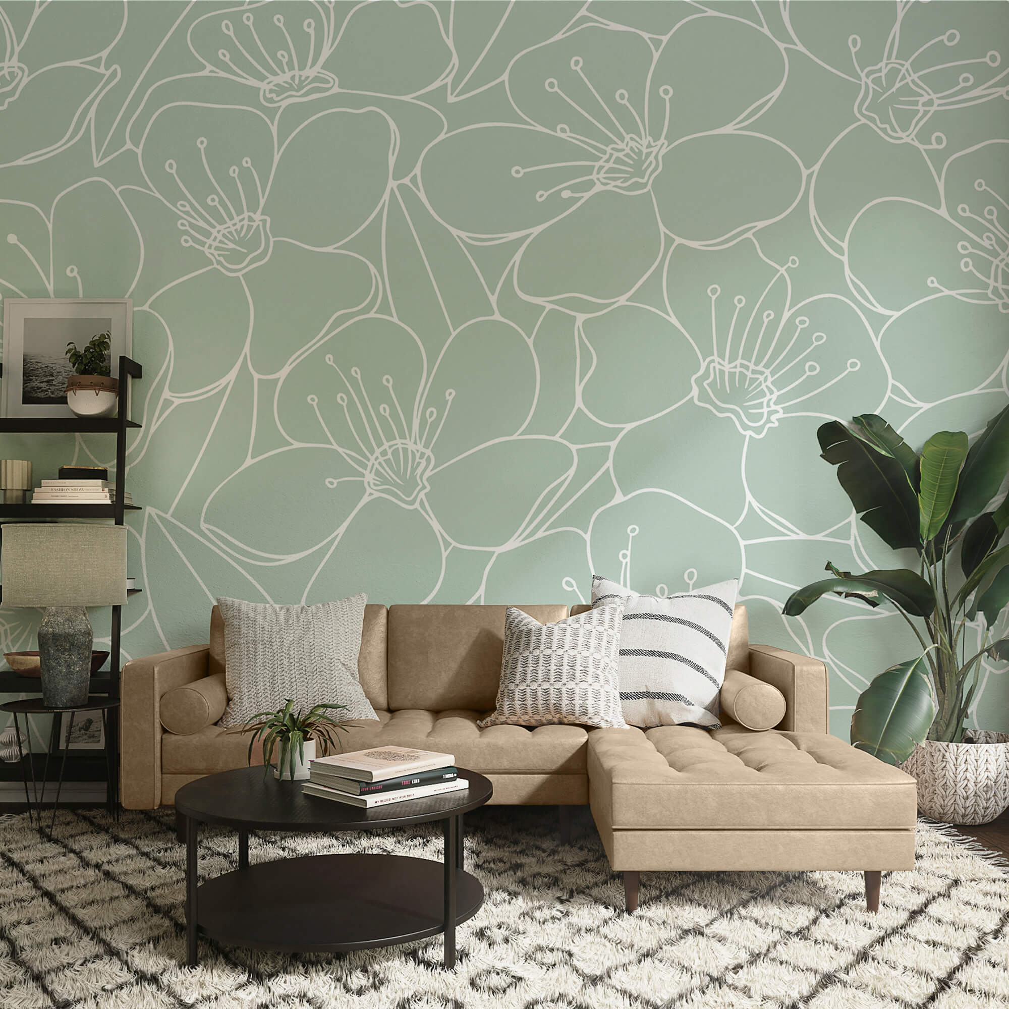 Model de flori și frunze