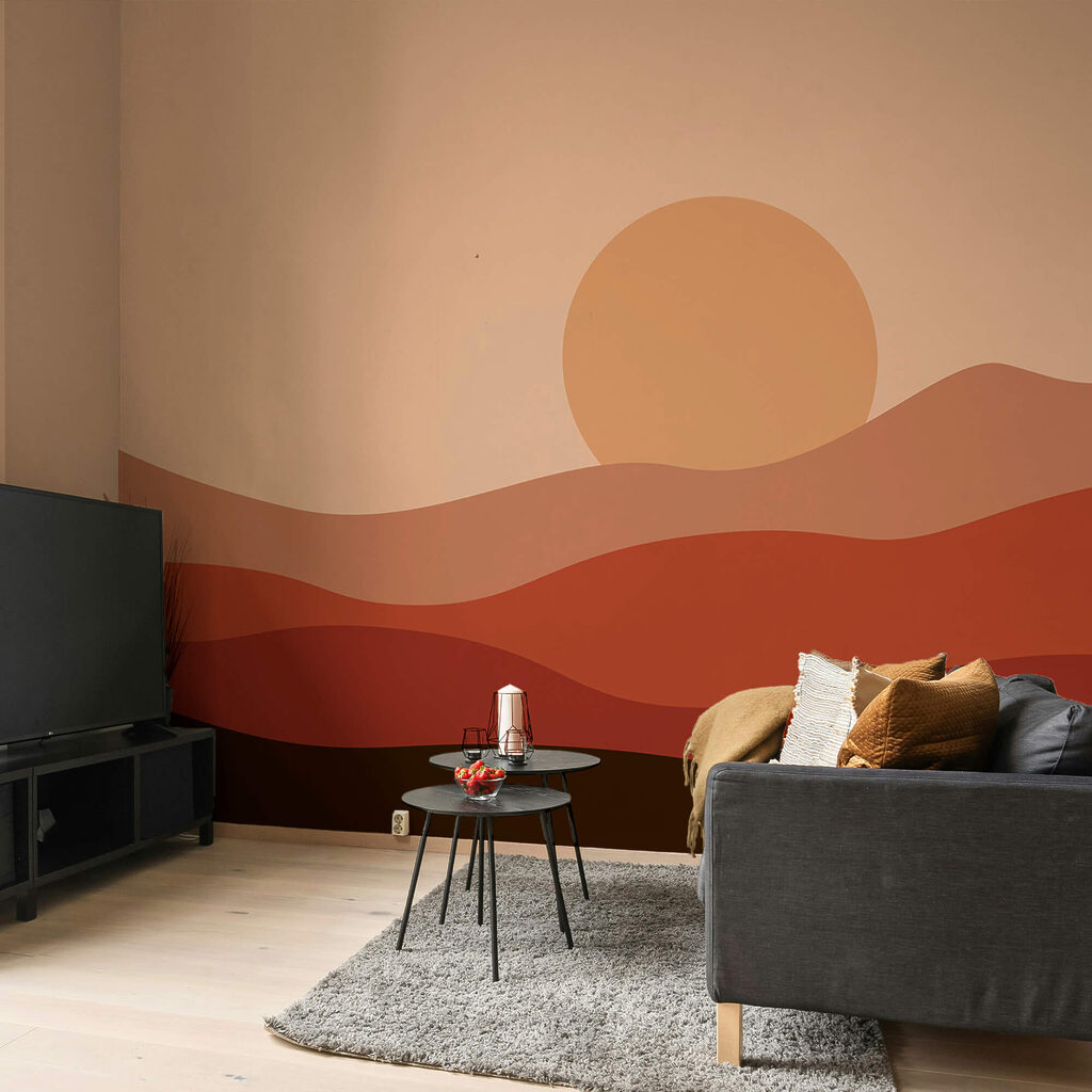 Apus de soare peste un deșert