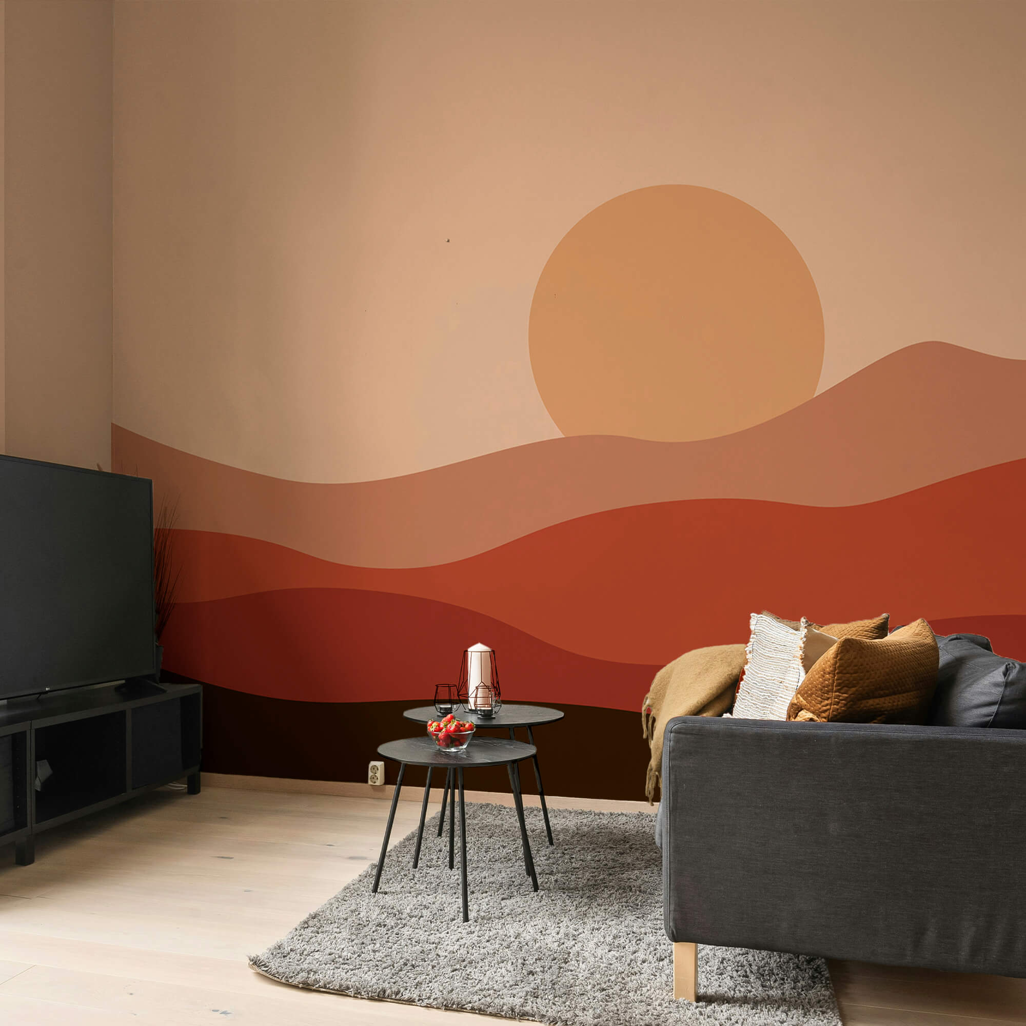 Apus de soare peste un deșert