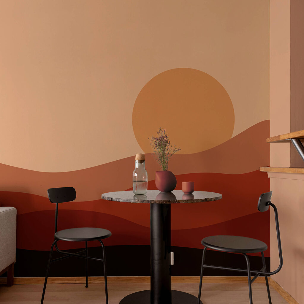 Apus de soare peste un deșert