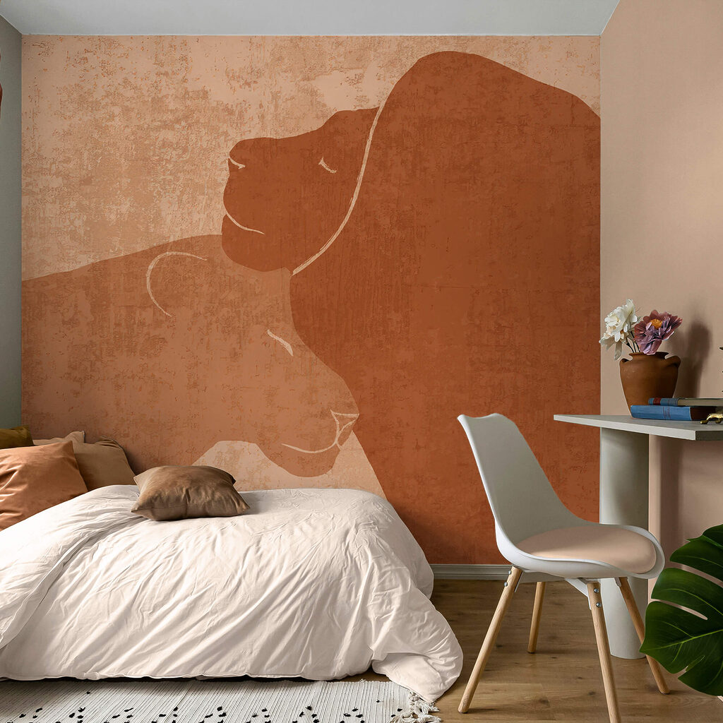 Desen cu leu și leoaică Desen cu leu și leoaică