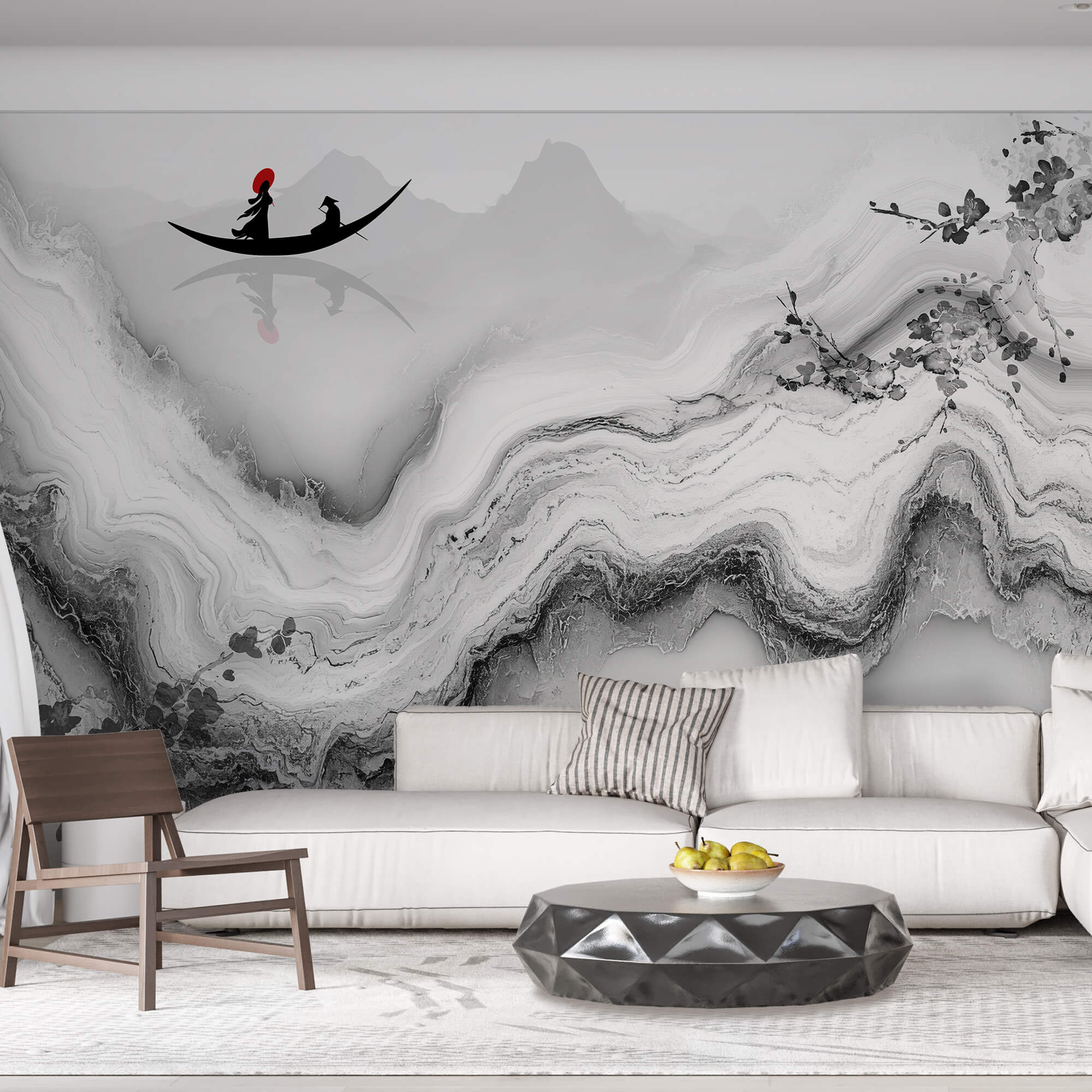 Pictura unei femei pe o barcă Pictura unei femei pe o barcă