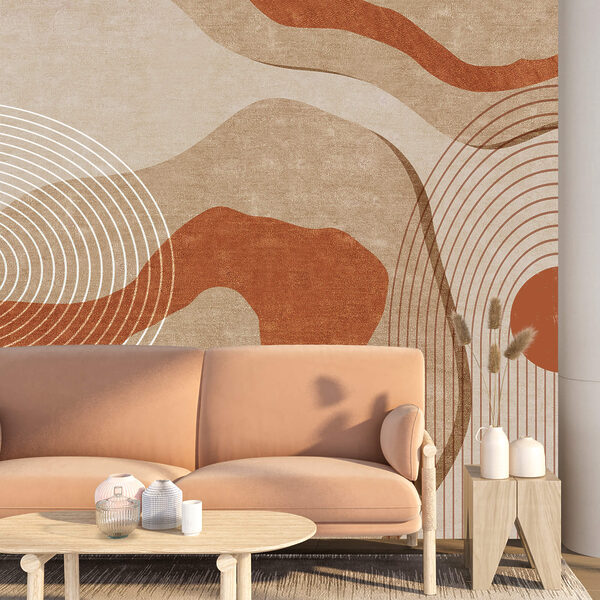 Maro și alb artă abstractă t00083pig2 600x600 - Maro și alb artă abstractă