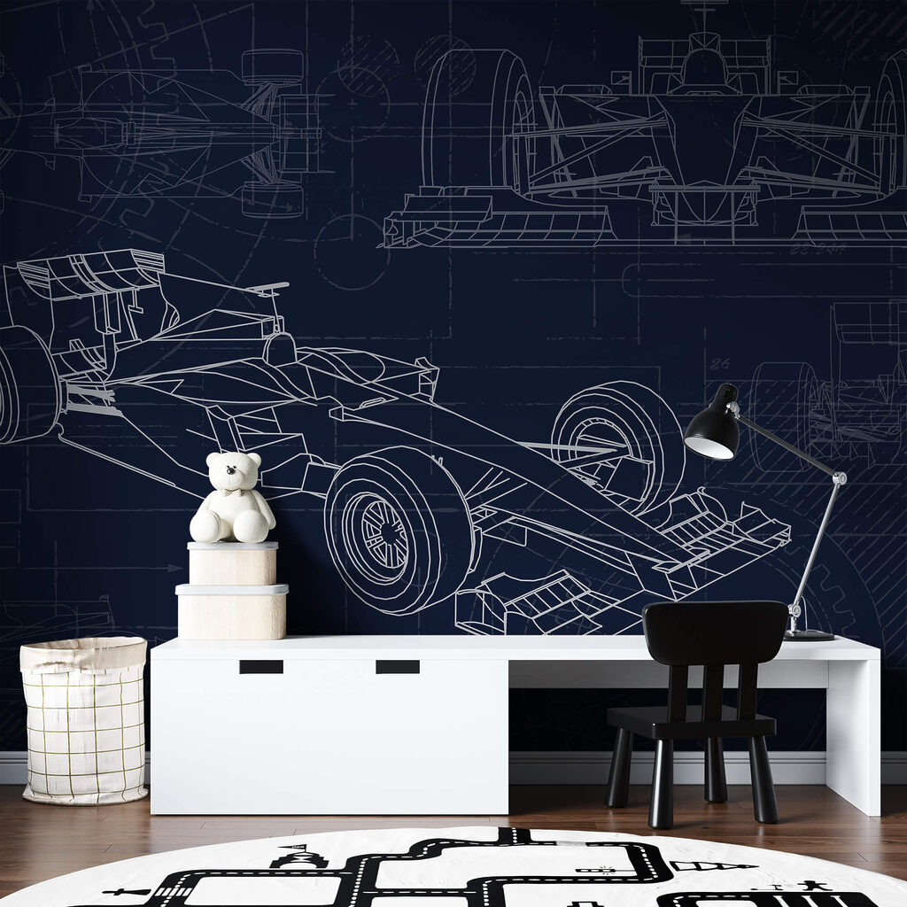 Schița unei mașini de curse