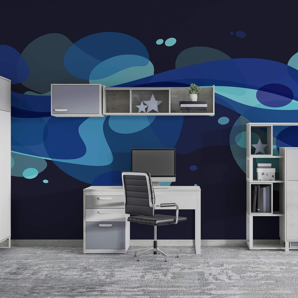 Design spiralat albastru și alb Design spiralat albastru și alb