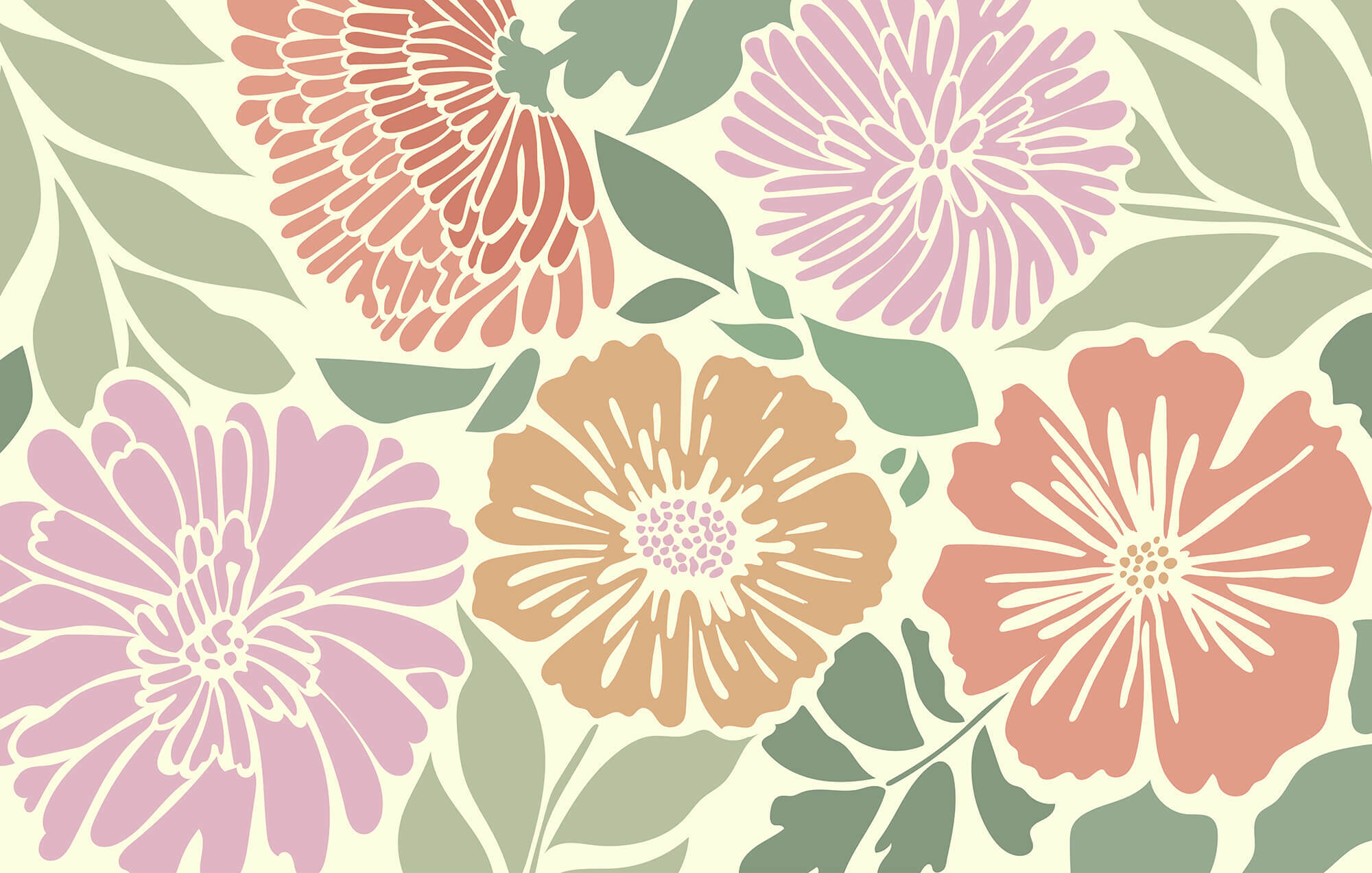 Modelul floral colorat înveselește orice spațiu t00119p - Modelul floral colorat înveselește orice spațiu