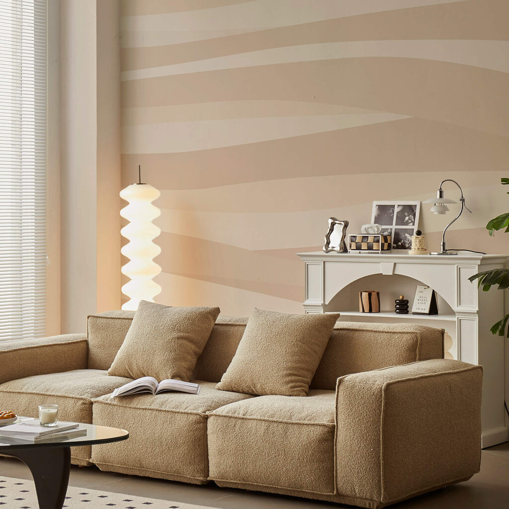 Model ondulat maro și alb