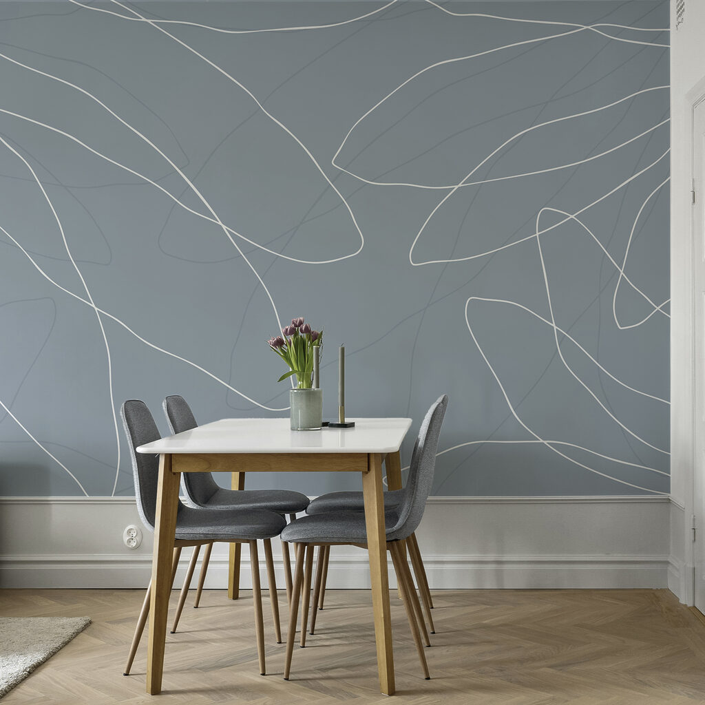 Fundal albastru cu linii albe