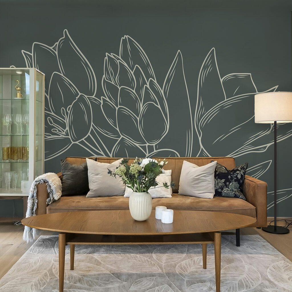 Desen de flori pe o plantă