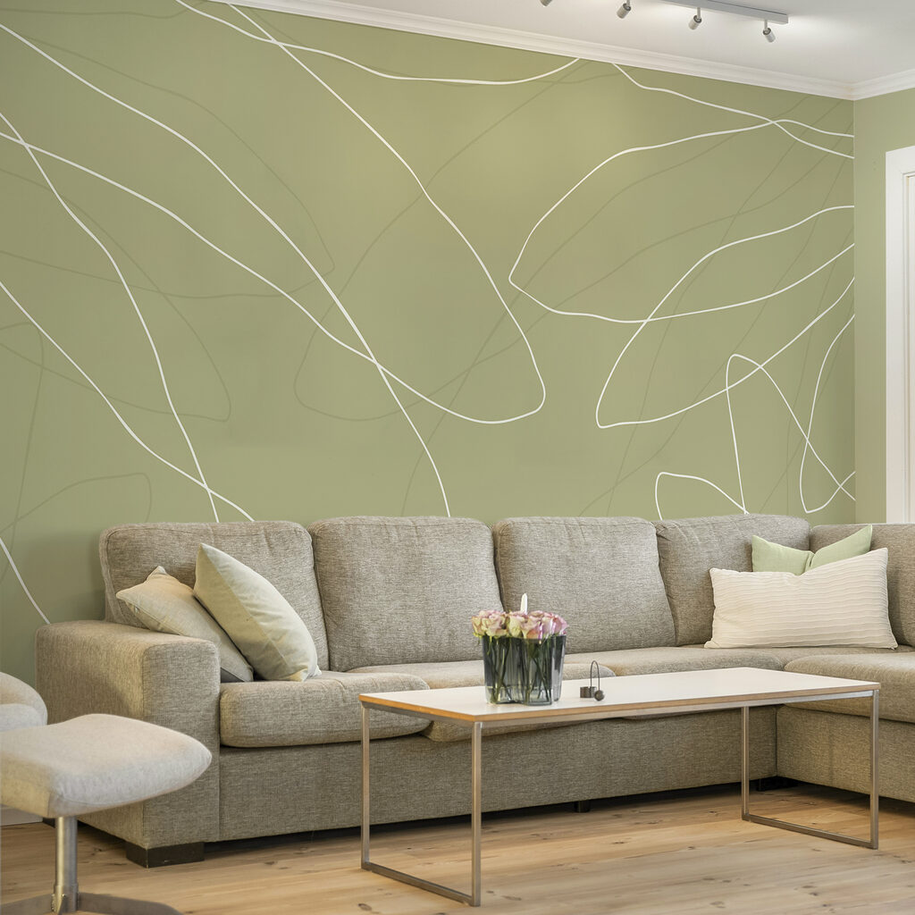 Fundal verde cu linii albe