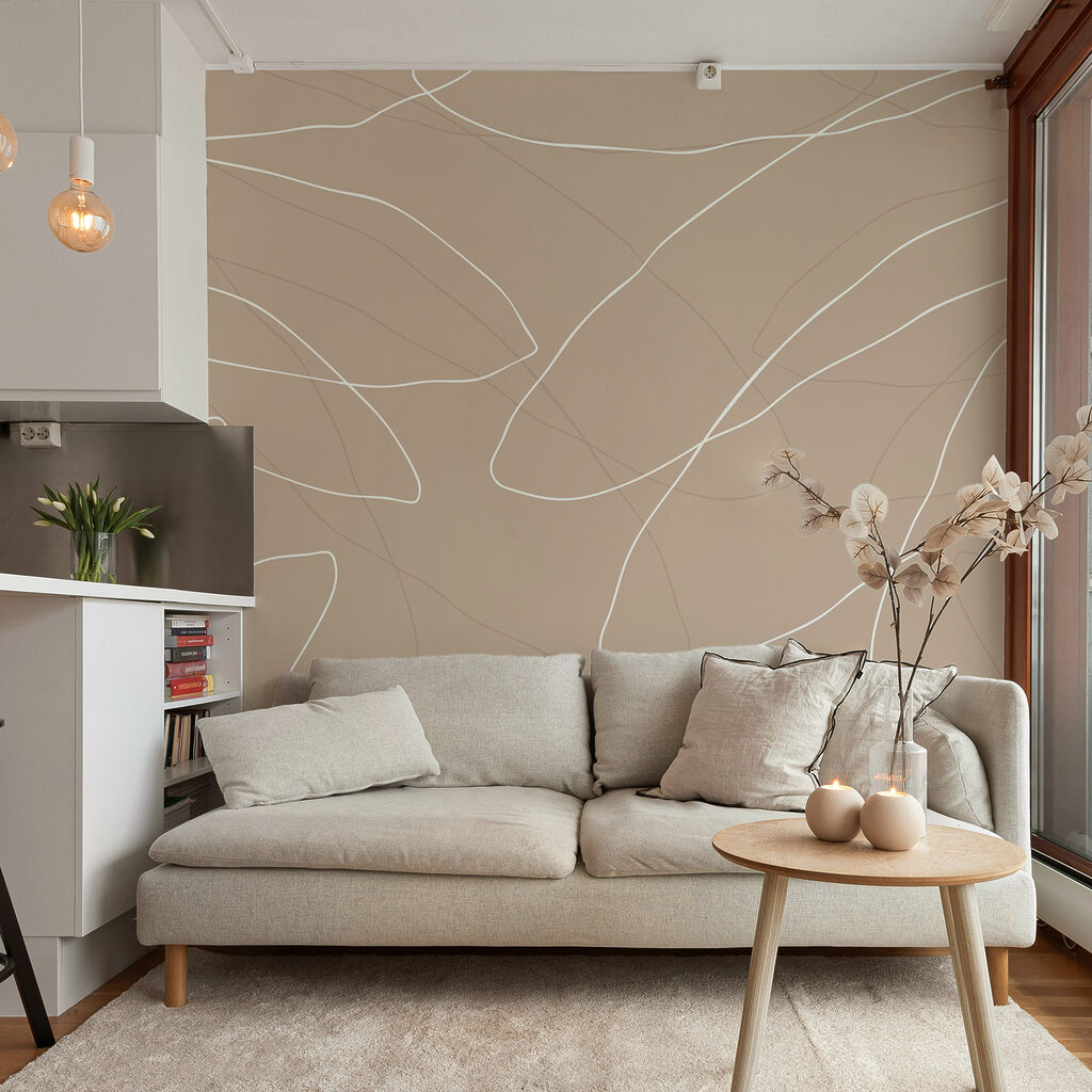 Fundal maro și alb cu linii