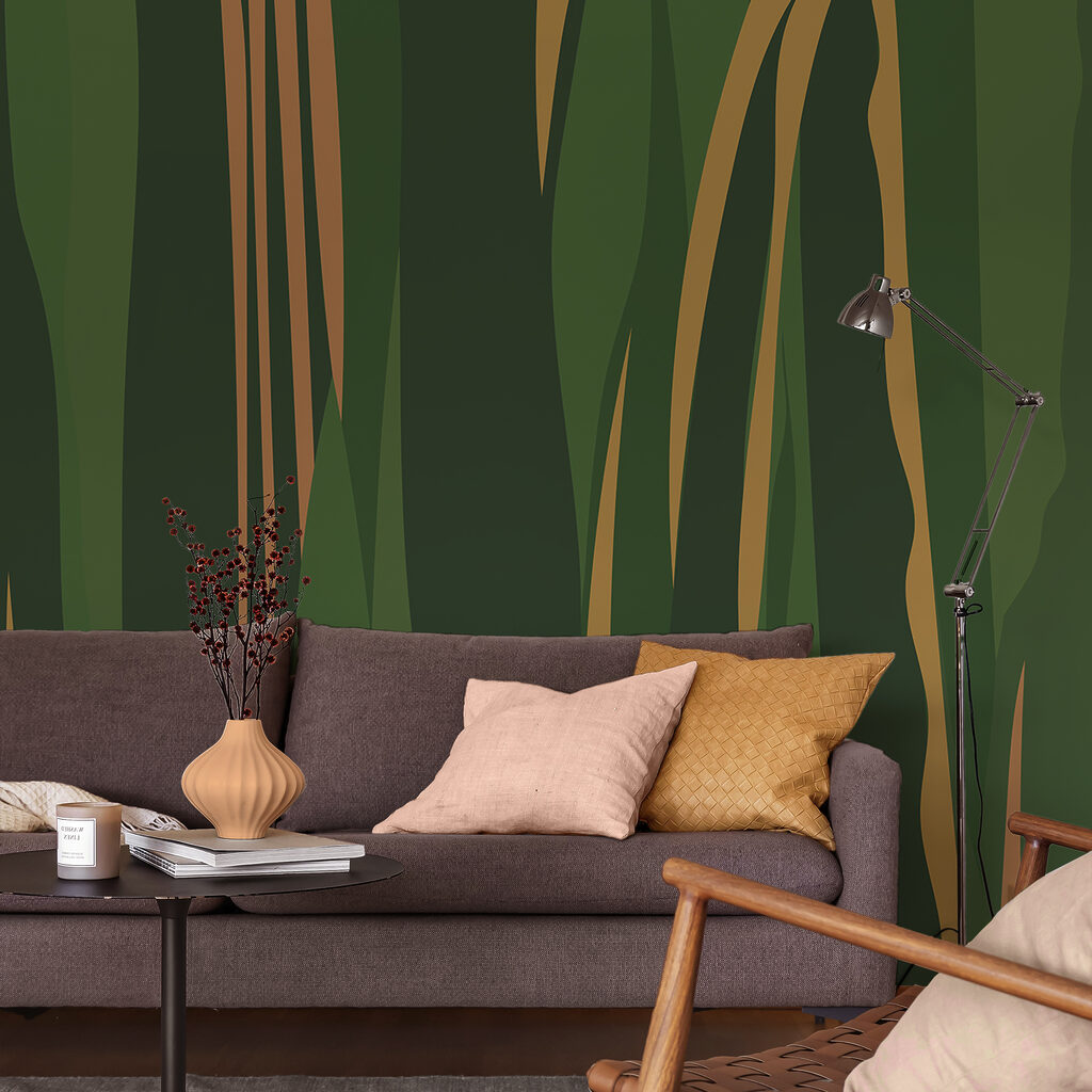 Model cu dungi verzi și maro