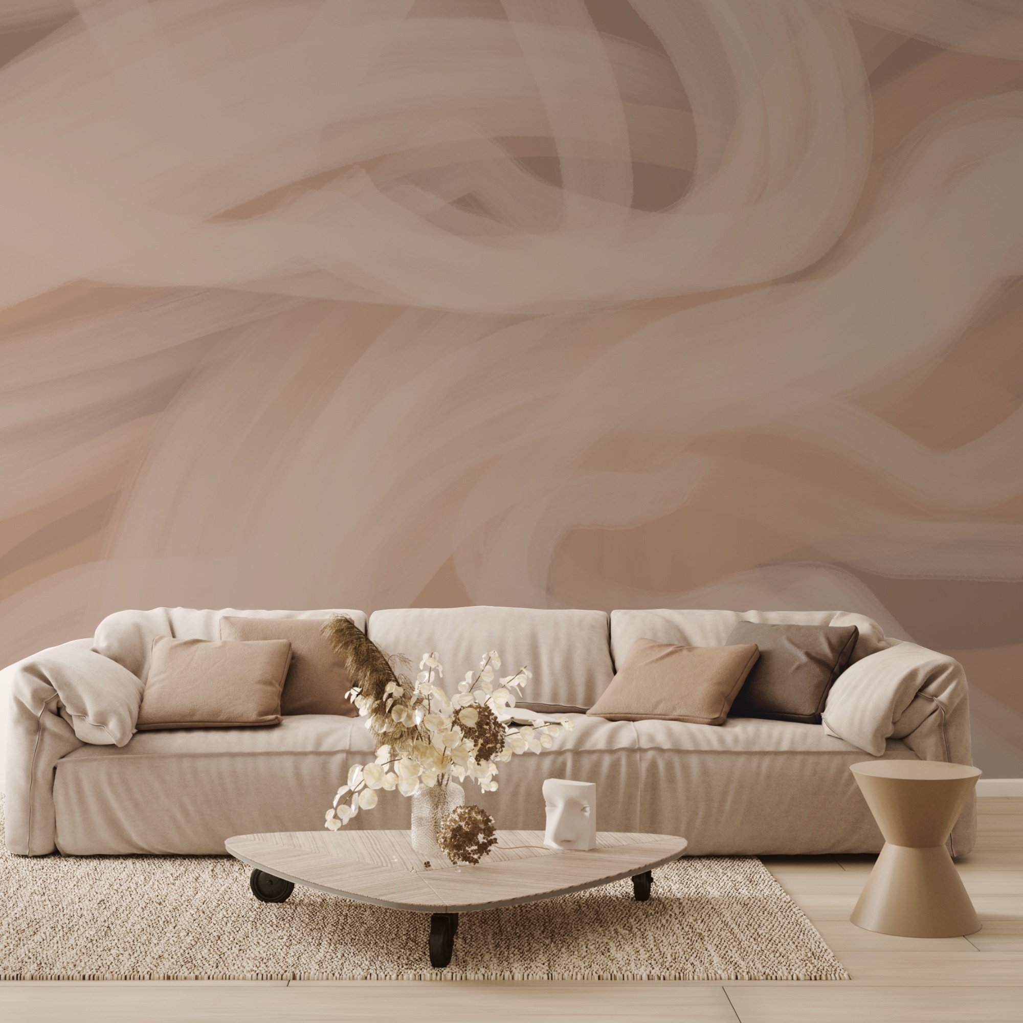 Valuri moi în tonuri calde Valuri moi în tonuri calde