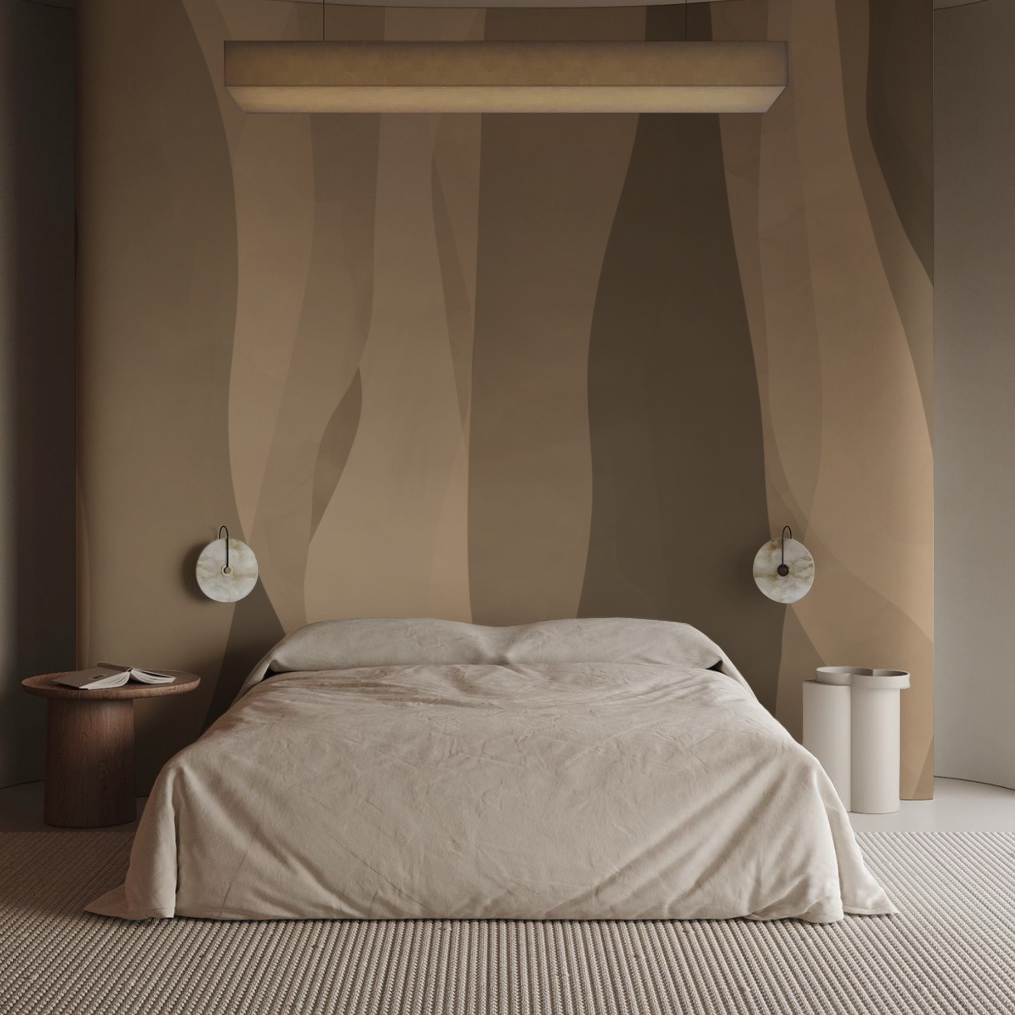 – Straturi abstracte de tonuri pământii