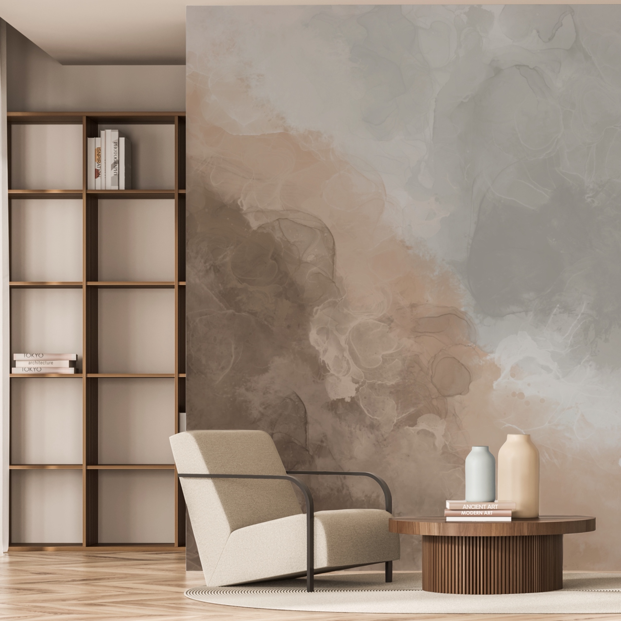 Nuanțe moi care se îmbină în liniște