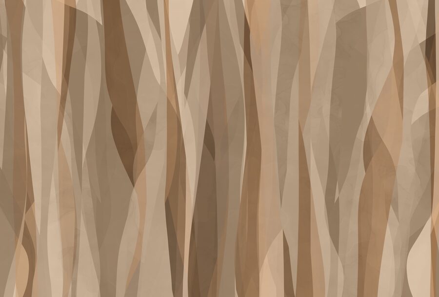 Fototapet Tonuri naturale în forme dinamice. - imagine 4