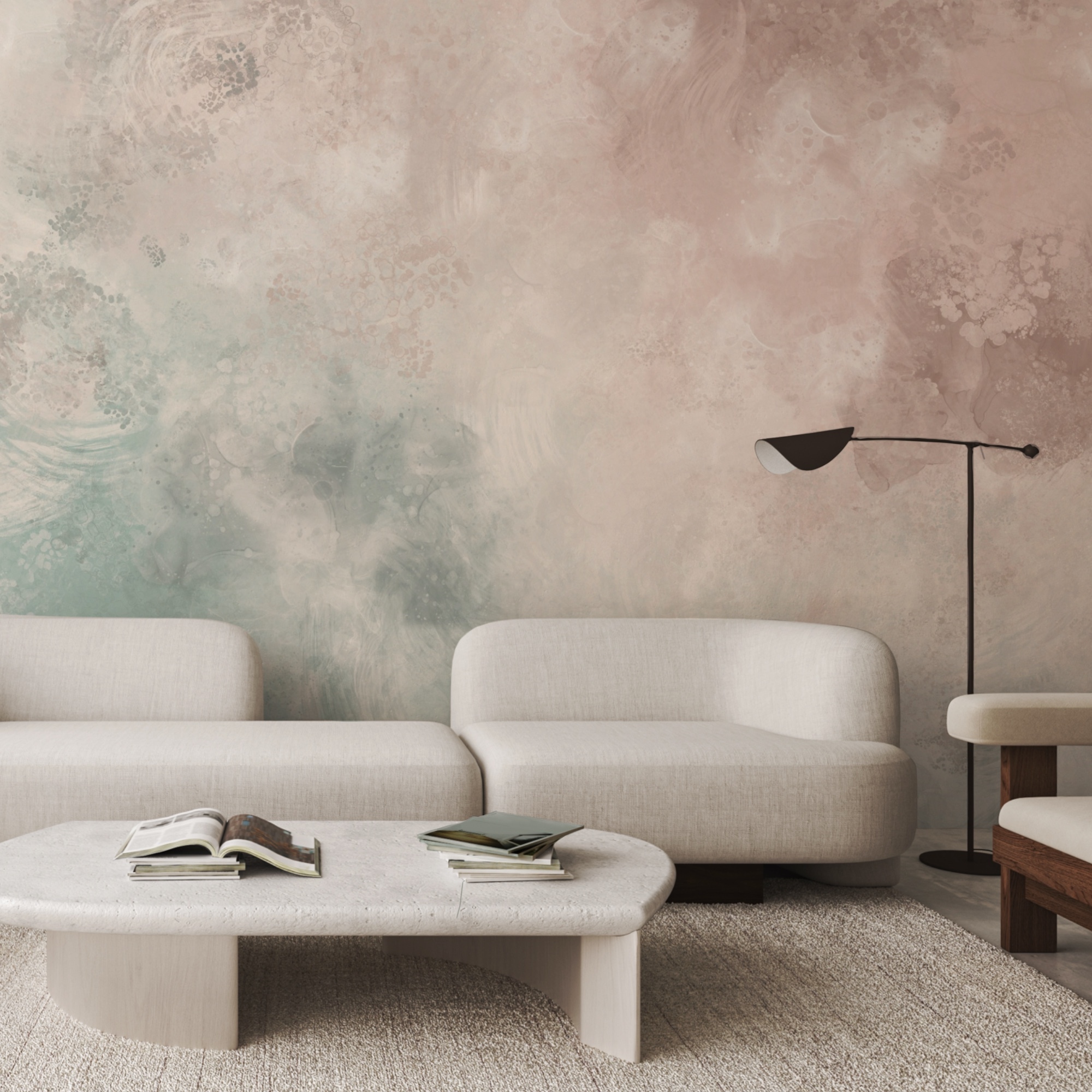 Nuanțele moi se îmbină într-o armonie liniștită