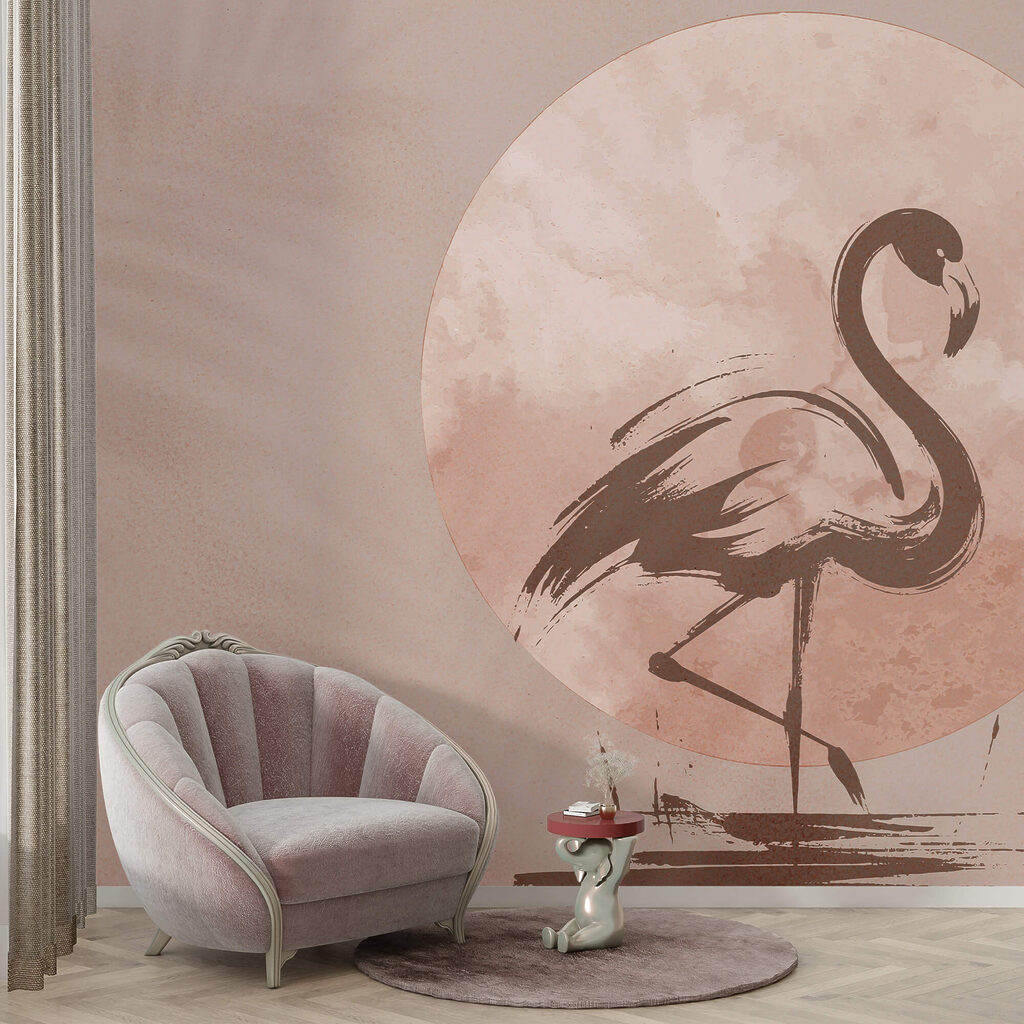 Flamingo desen pe hârtie Flamingo desen pe hârtie