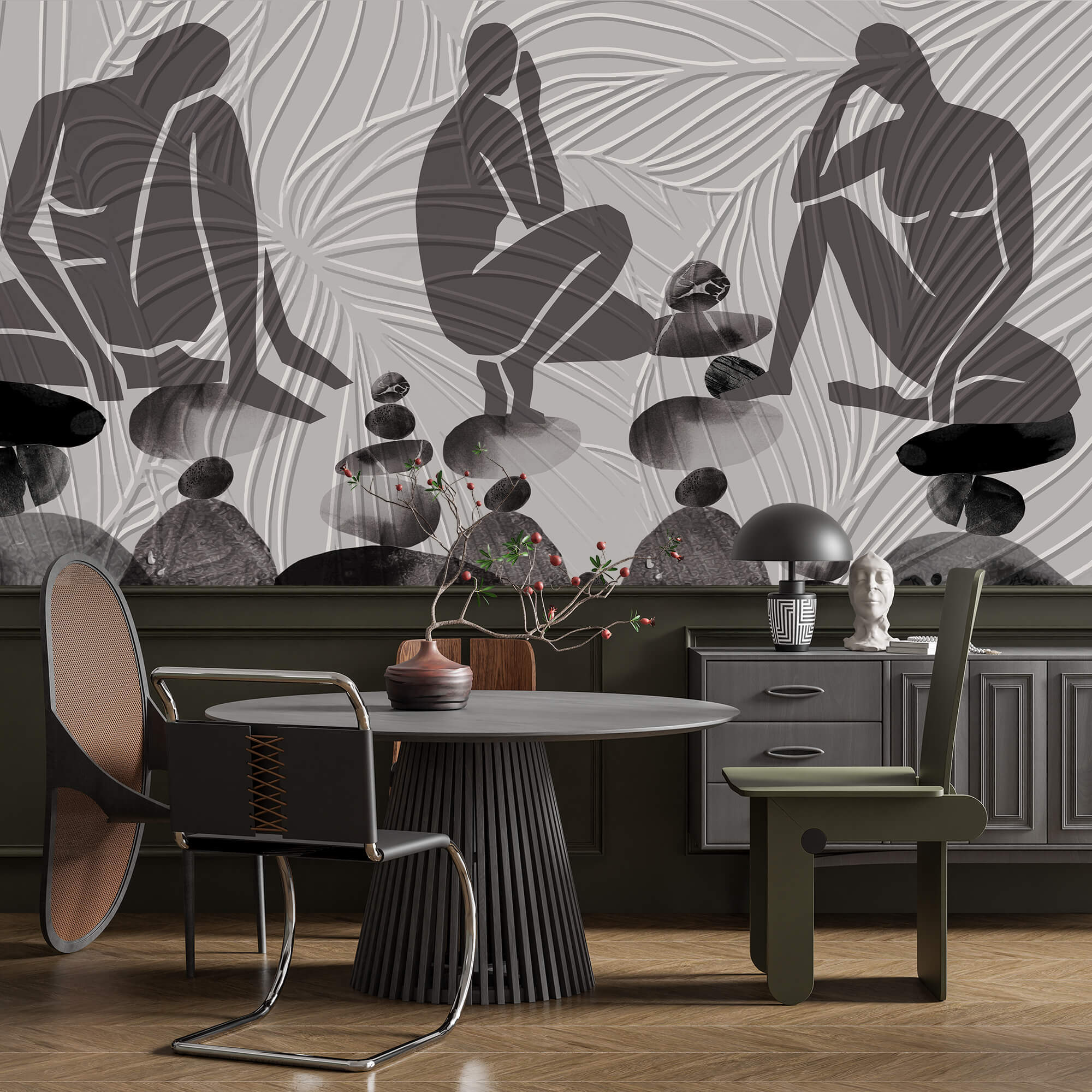 Grup de oameni care stau pe stânci