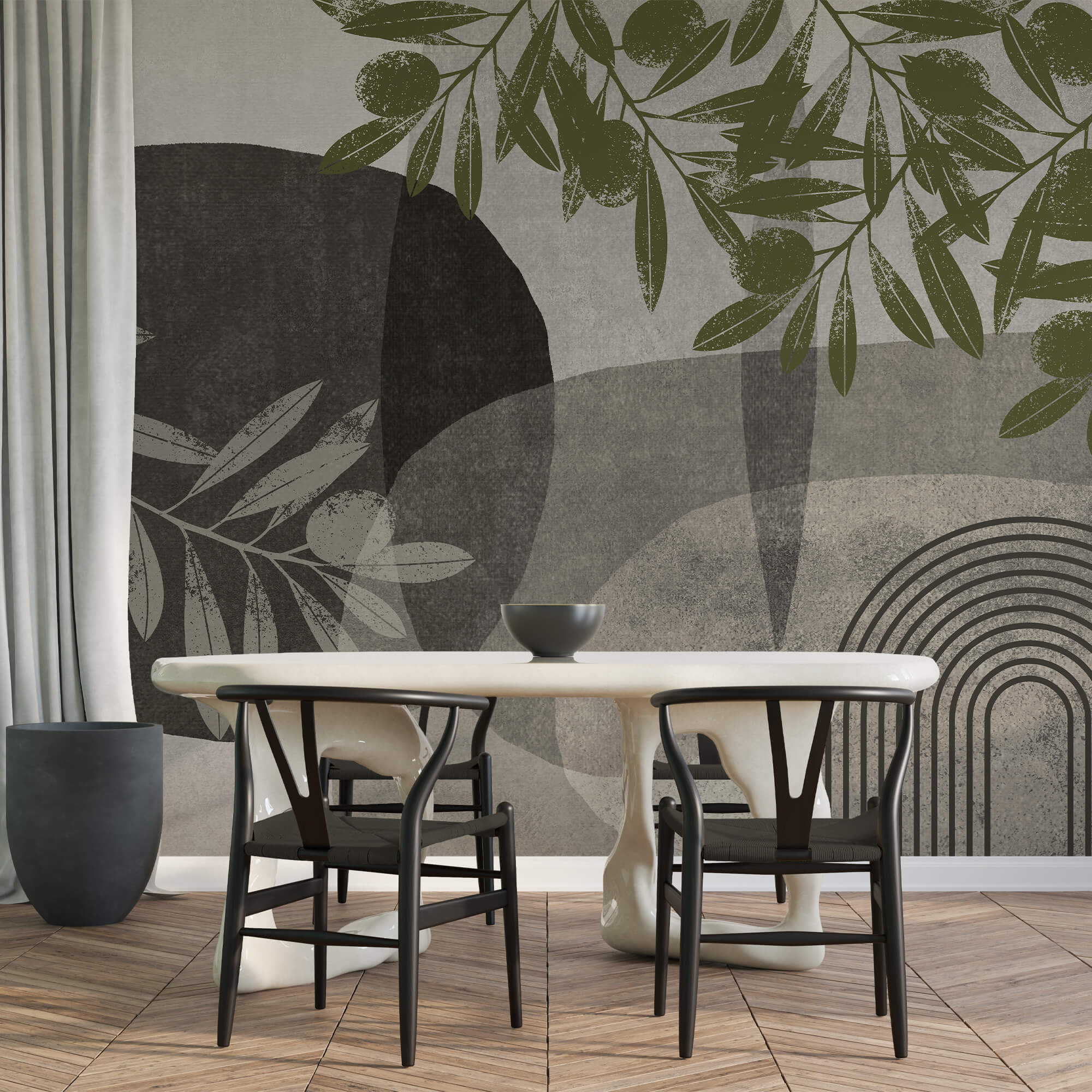 Elemente naturale în design abstract