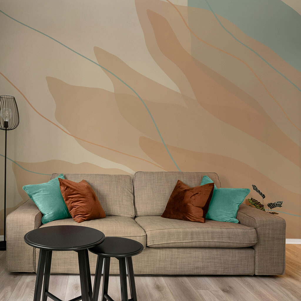 Forme curgătoare în tonuri calde