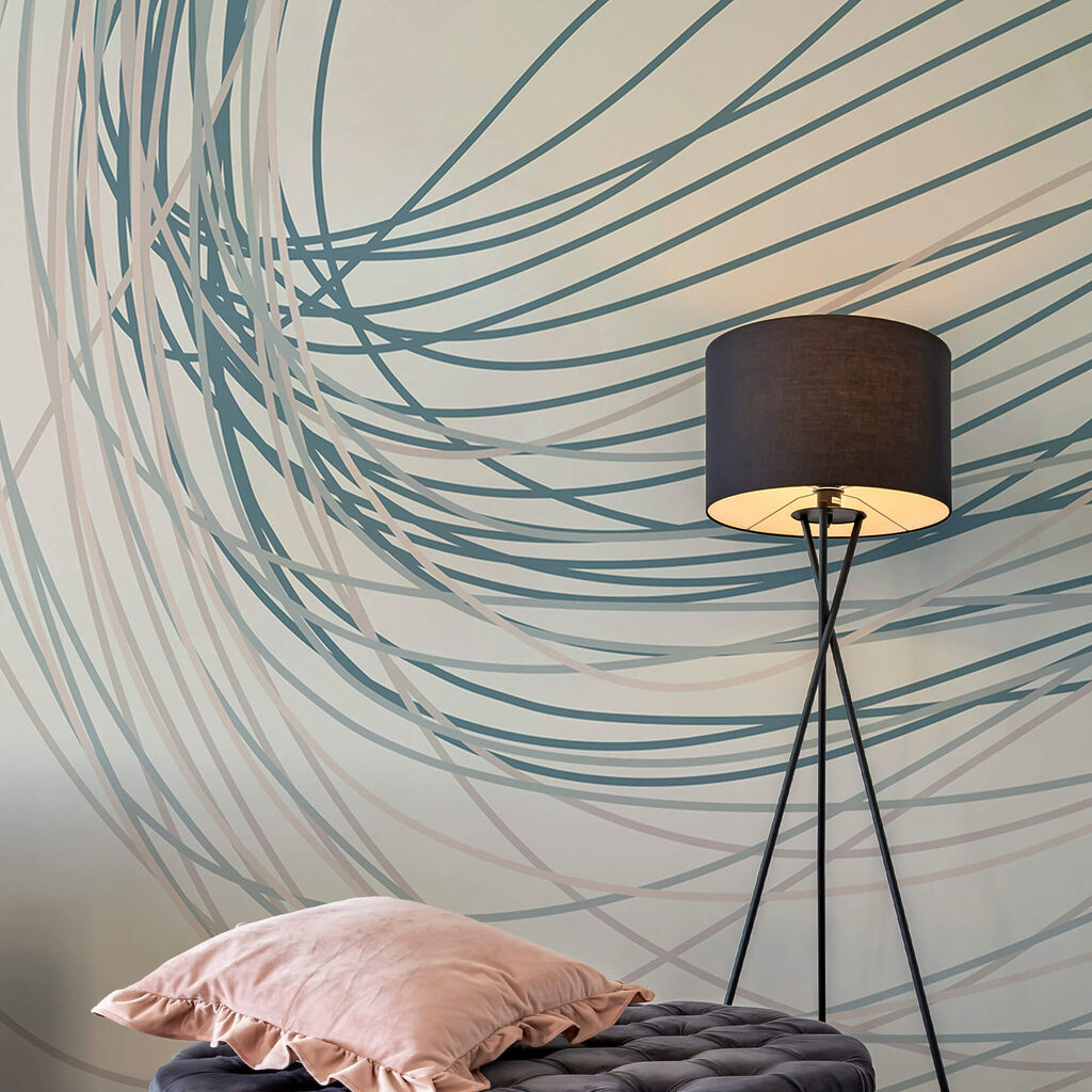 Liniile curgătoare creează un ritm ușor