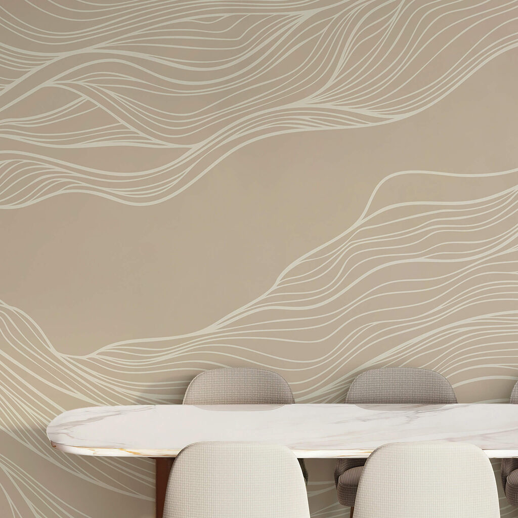 Linii albe pe un fundal maro