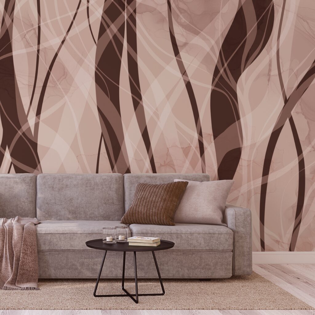 Valuri moi în tonuri calde de pământ