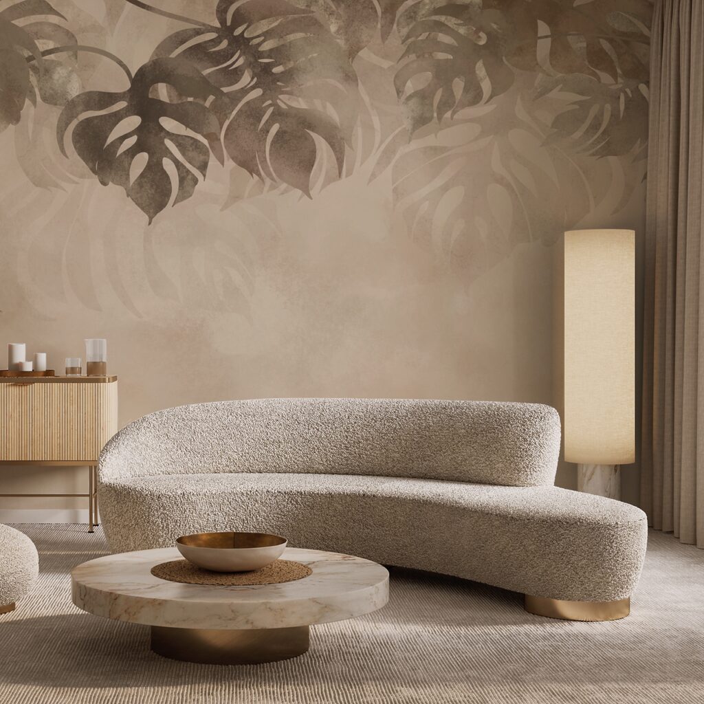 Frunziș elegant pe fundal moale Frunziș elegant pe fundal moale