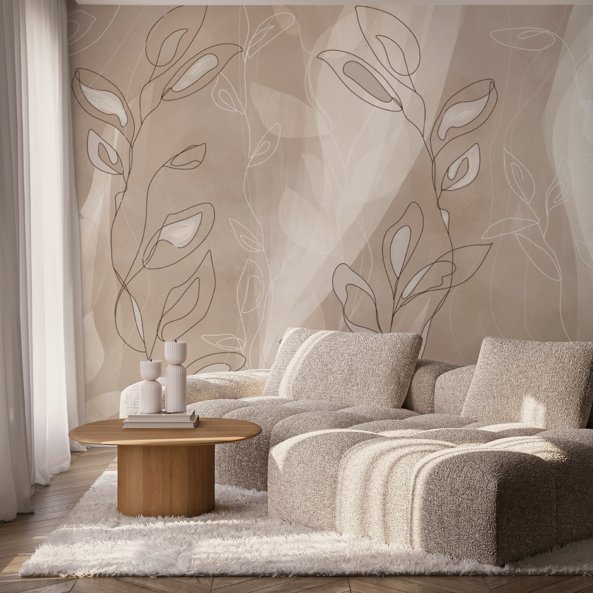 Linii moi pe un fundal blând