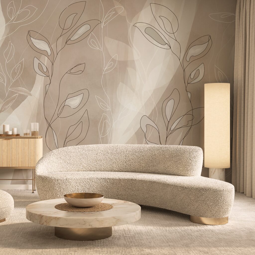 Linii moi pe un fundal blând