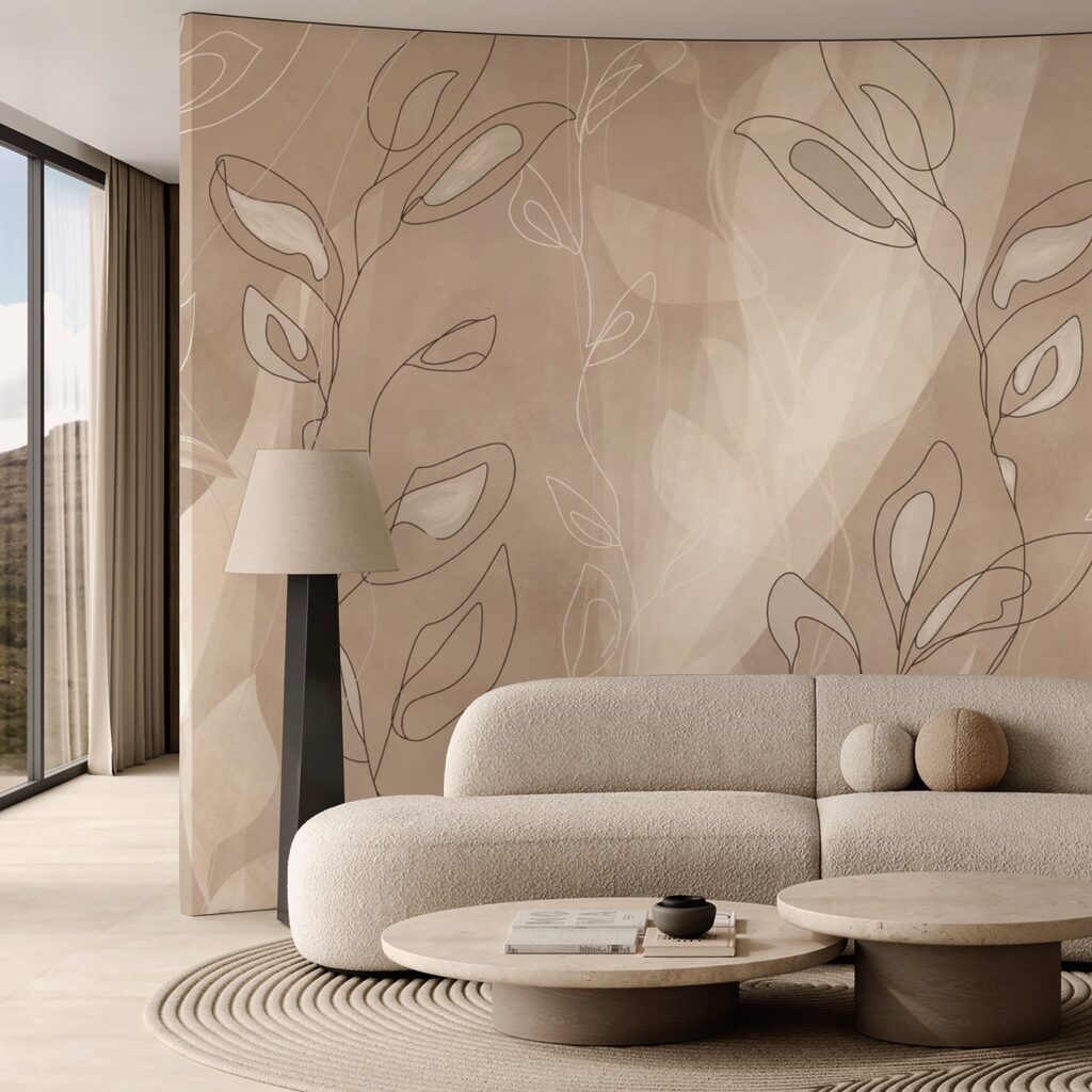 Linii moi pe un fundal blând