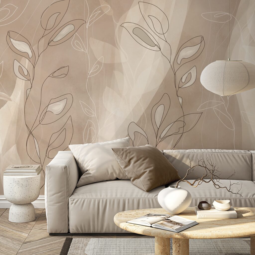 Linii moi pe un fundal blând