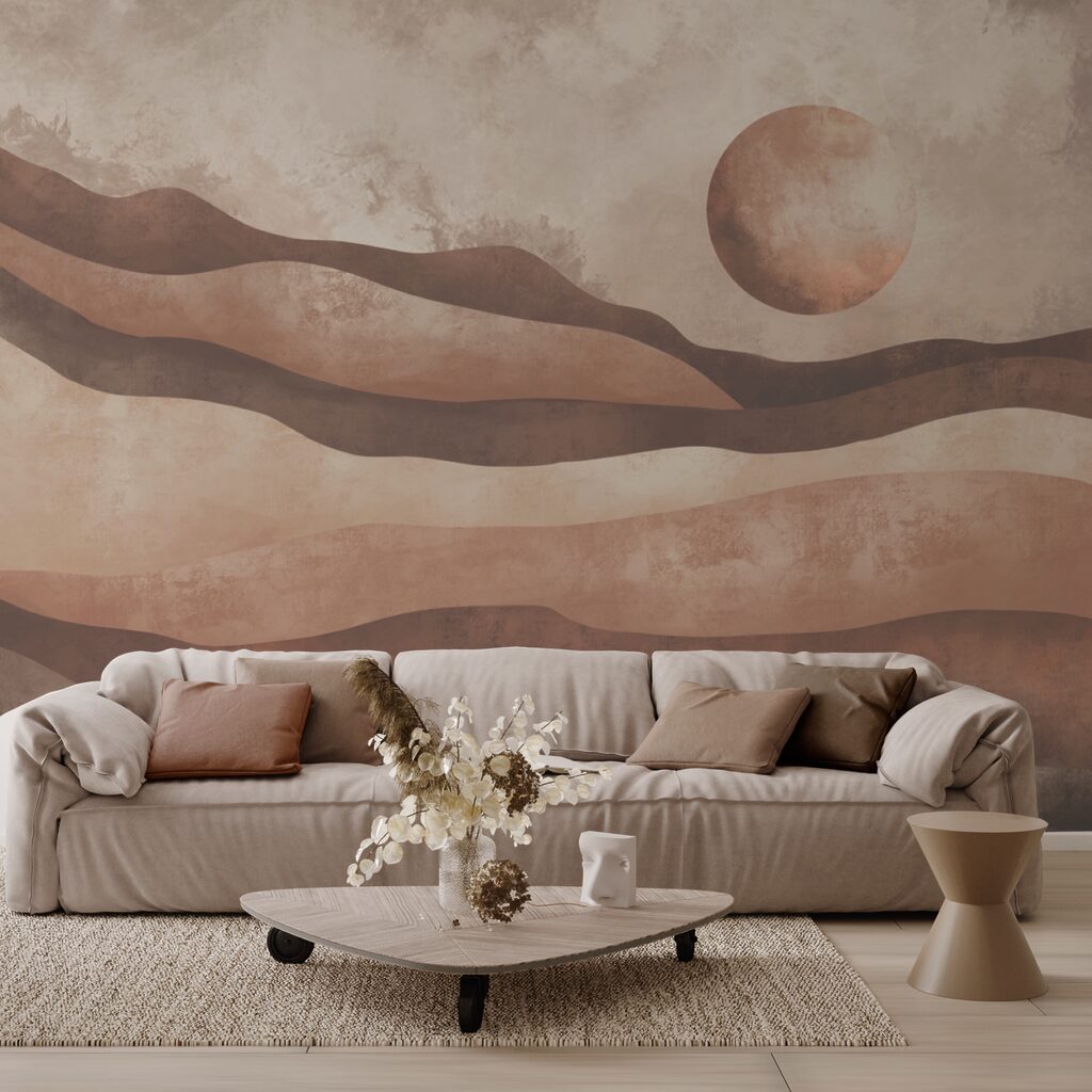 Pictură a unui peisaj deșertic