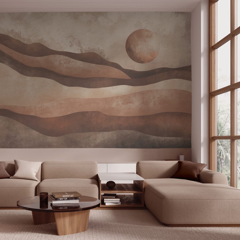 Pictură a unui peisaj deșertic