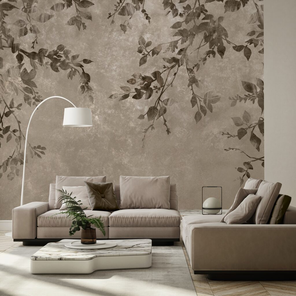 Ramuri de copac cu frunze