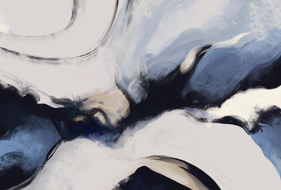 Valuri abstracte în tonuri moi