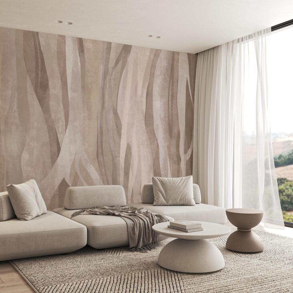 Modele naturale abstracte în nuanțe moi