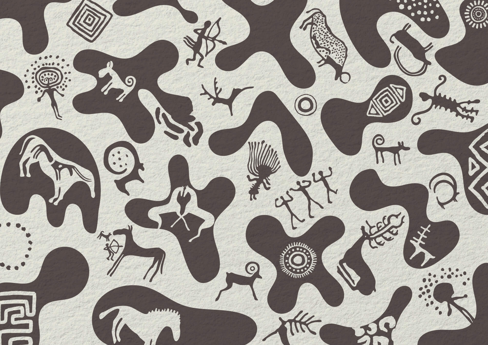 Pattern of drawings on a surface Pattern of drawings on a surface