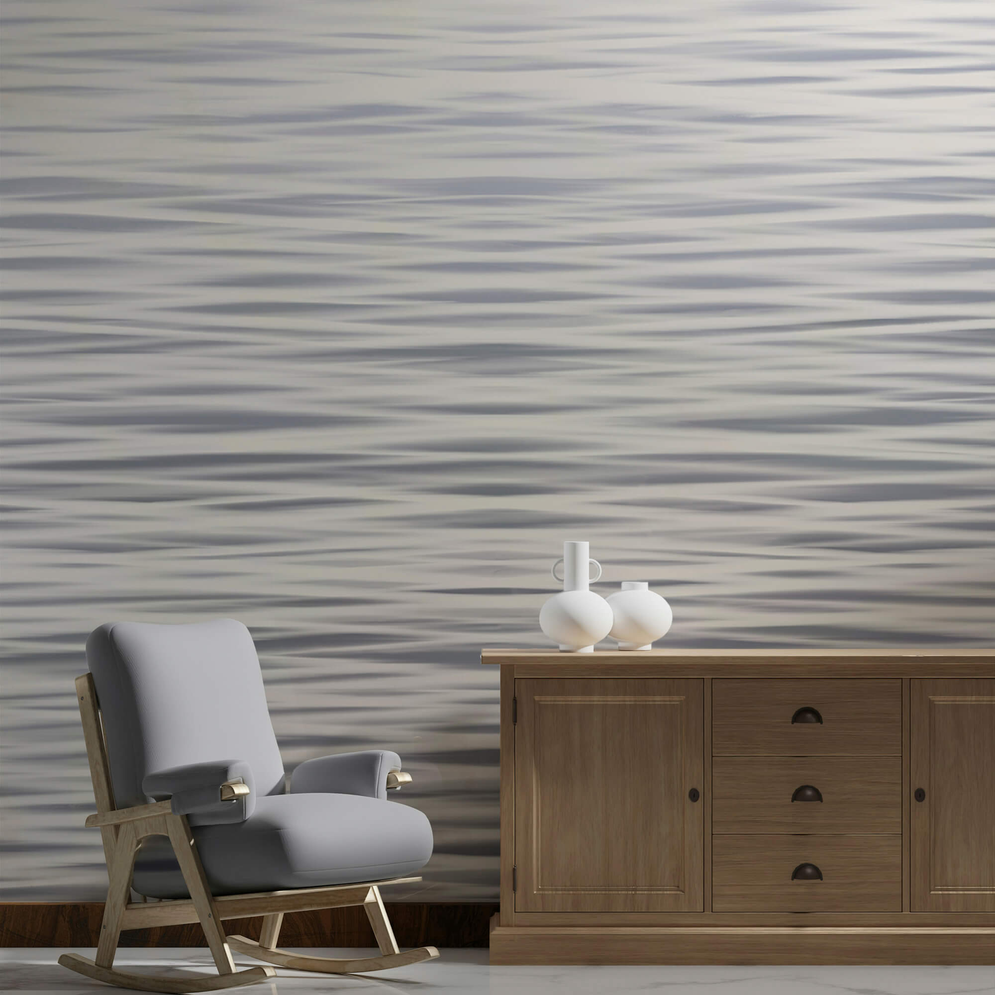 Valuri dansând pe o suprafață liniștită