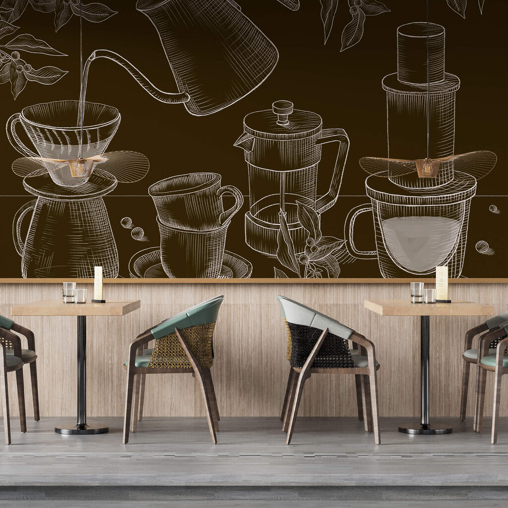 Desen de filtru de cafea și filtru de cafea Desen de filtru de cafea și filtru de cafea