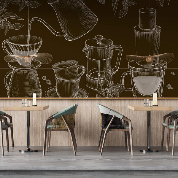 Desen de filtru de cafea și filtru de cafea Desen de filtru de cafea și filtru de cafea