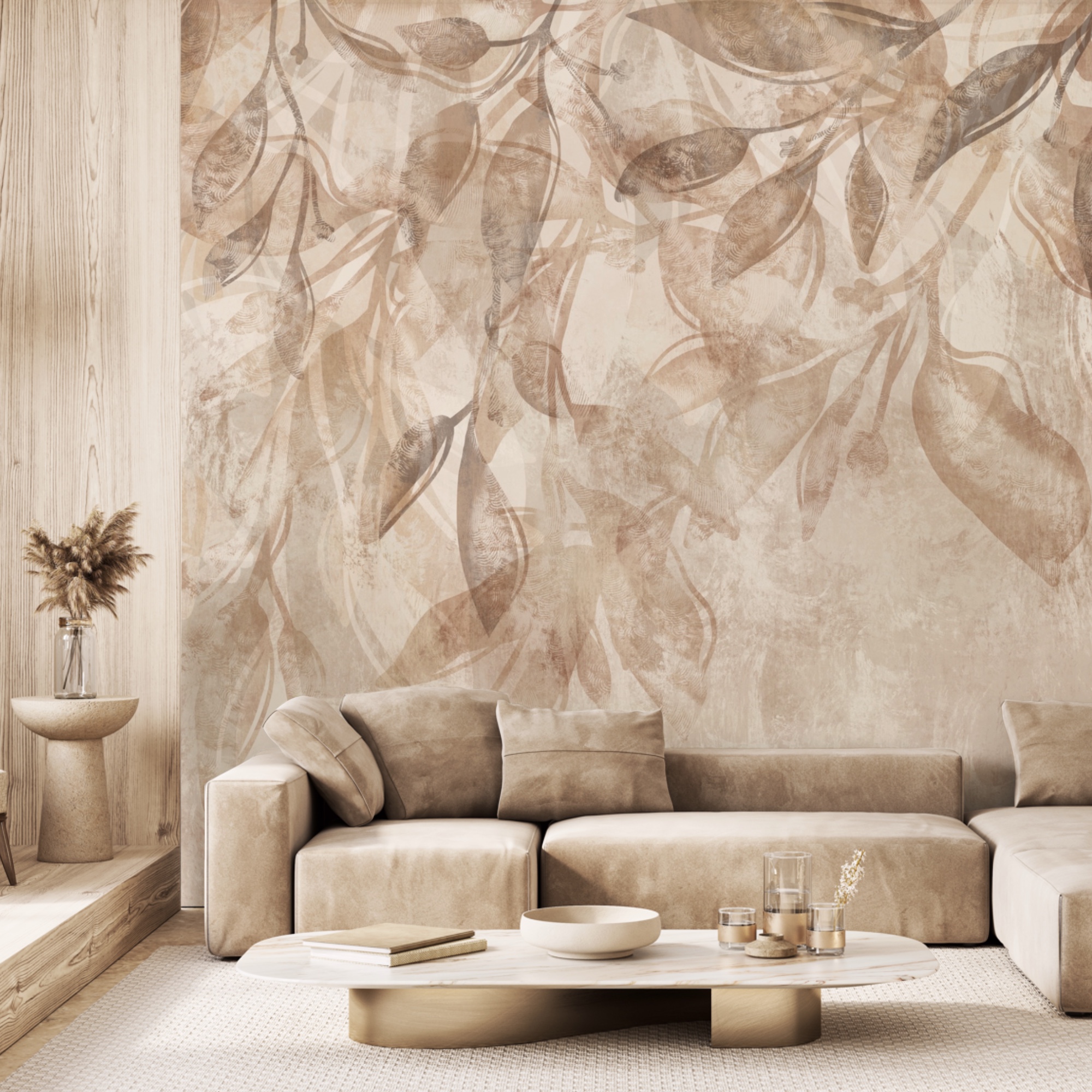 Frunze delicate în tonuri moi