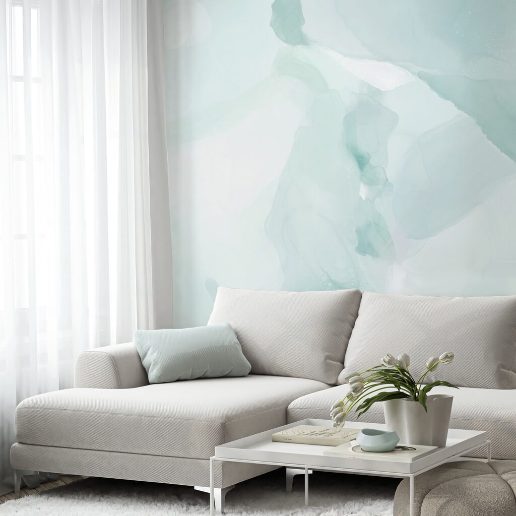 Nuanțe moi care se amestecă în valuri blânde