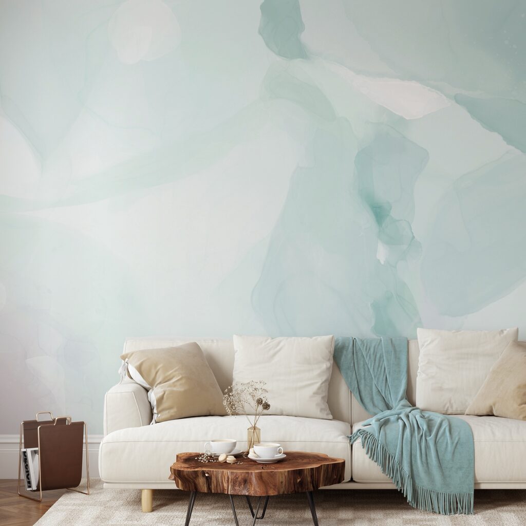 Nuanțe moi care se amestecă în valuri blânde