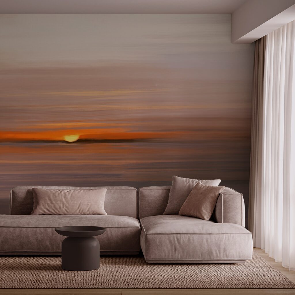 Apus de soare peste apă Apus de soare peste apă