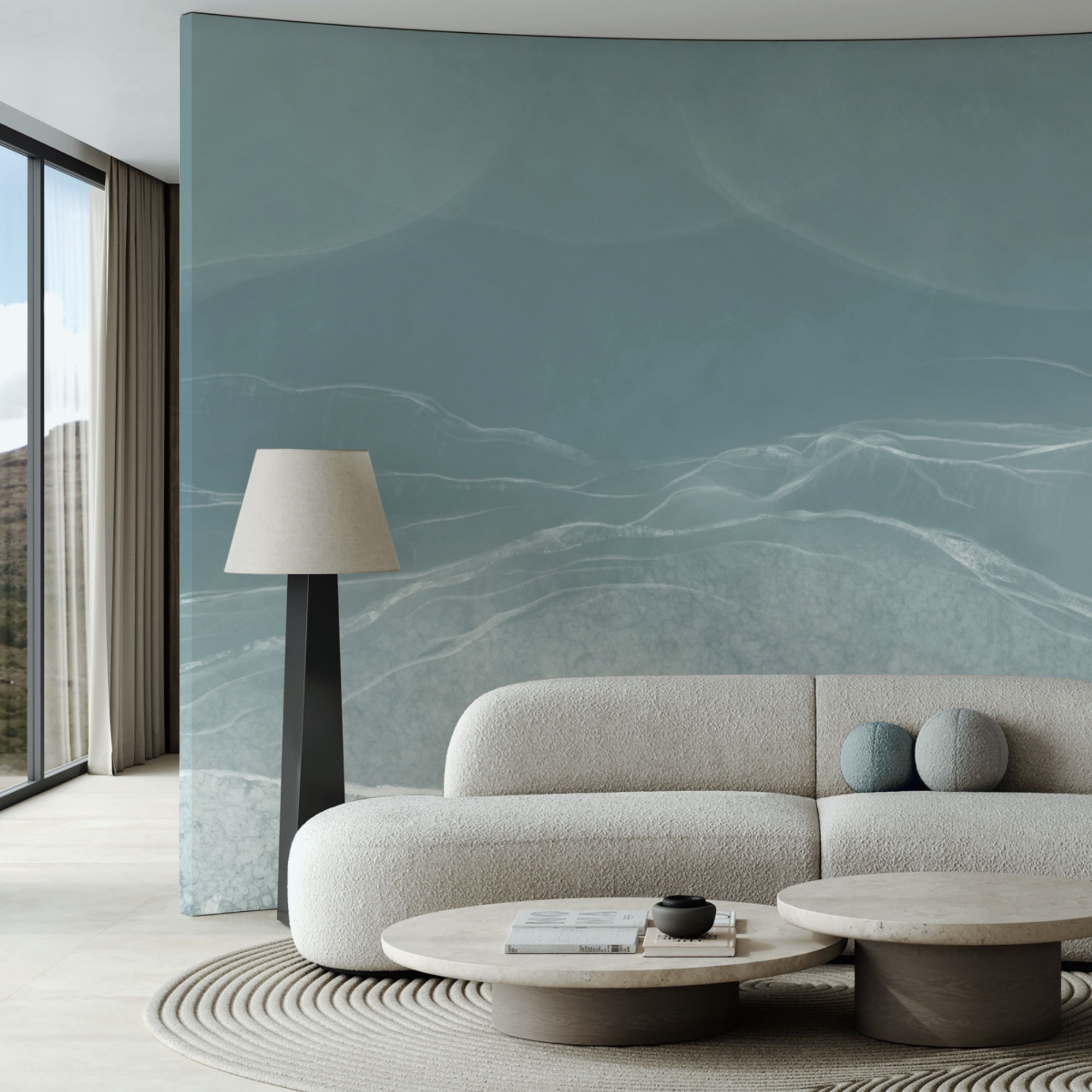 Valuri blânde în tonuri stinse