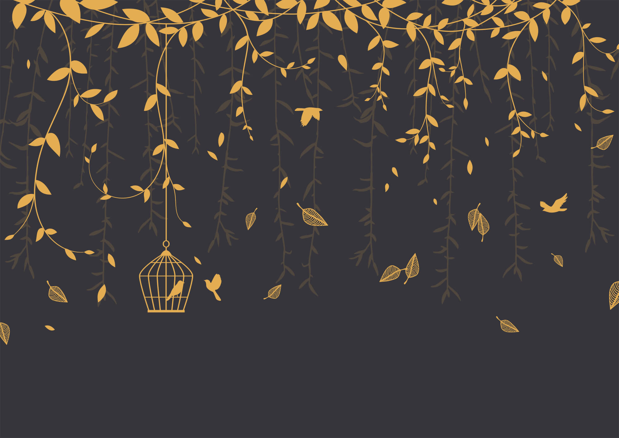 Bird cage from a tree Bird cage from a tree