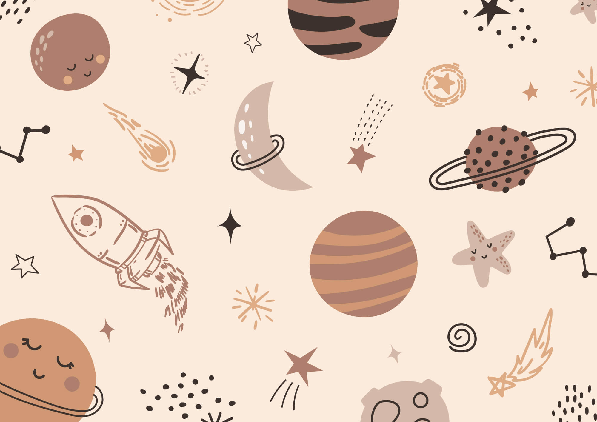 Pattern of planets and stars Pattern of planets and stars
