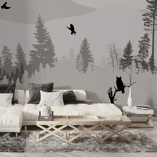 Păsări zburând peste un munte înzăpezit Păsări zburând peste un munte înzăpezit